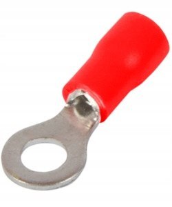 Izolowana końcówka oczkowa 0,5-1,5 mm2 oczko 6mm red 100szt