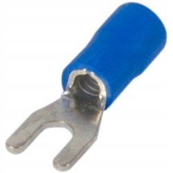 Izolowana końcówka widełkowa 0,5-1,5 mm² SV1.25-3.2 niebieska (100 szt.)