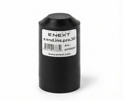 E.NEXT e.end.ins.pro.30 - Kapturek termokurczliwy izolacyjny 30mm czarny 2:1 -