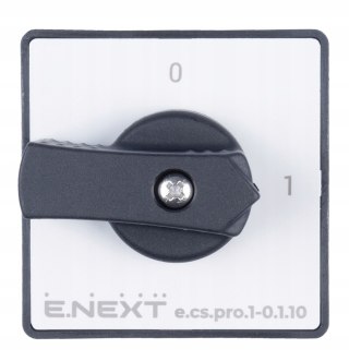 E.NEXT e.cs.pro.1-0.1.10 - Łącznik krzywkowy (pakietowy) tablicowy 0-1 10A 1P -0.1.10