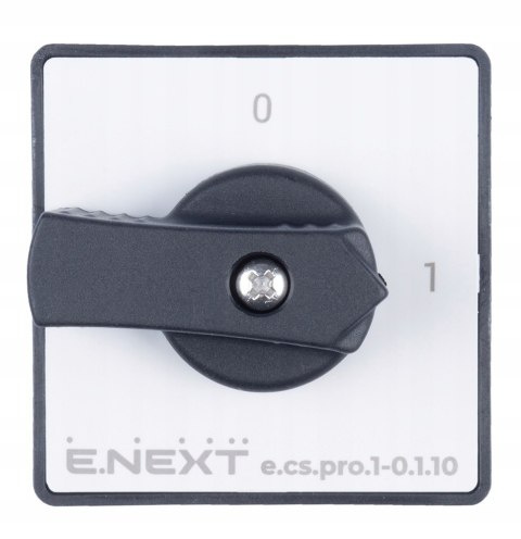 E.NEXT e.cs.pro.1-0.1.10 - Łącznik krzywkowy (pakietowy) tablicowy 0-1 10A 1P -0.1.10