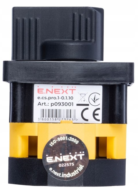 E.NEXT e.cs.pro.1-0.1.10 - Łącznik krzywkowy (pakietowy) tablicowy 0-1 10A 1P -0.1.10