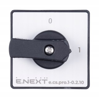 E.NEXT e.cs.pro.1-0.2.10 - Łącznik krzywkowy (pakietowy) tablicowy 0-1 10A 2P -0.2.10