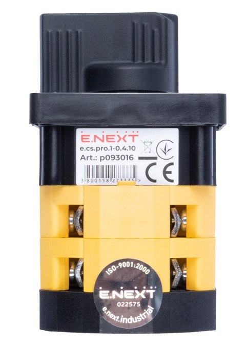 E.NEXT e.cs.pro.1-0.4.10 - Łącznik krzywkowy (pakietowy) tablicowy 0-1 10A 4P -0.4.10