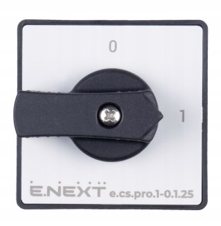 E.NEXT e.cs.pro.1-0.1.25 - Łącznik krzywkowy (pakietowy) tablicowy 0-1 25A 1P -0.1.25