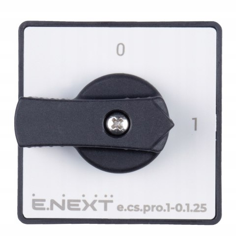 E.NEXT e.cs.pro.1-0.1.25 - Łącznik krzywkowy (pakietowy) tablicowy 0-1 25A 1P -0.1.25