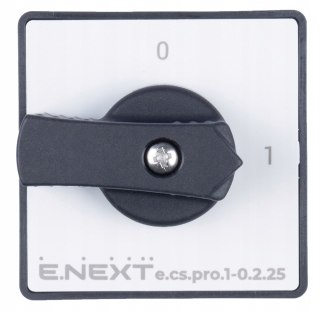 E.NEXT e.cs.pro.1-0.2.25 - Łącznik krzywkowy (pakietowy) tablicowy 0-1 25A 2P -0.2.25