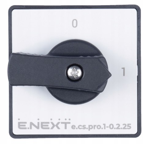 E.NEXT e.cs.pro.1-0.2.25 - Łącznik krzywkowy (pakietowy) tablicowy 0-1 25A 2P -0.2.25