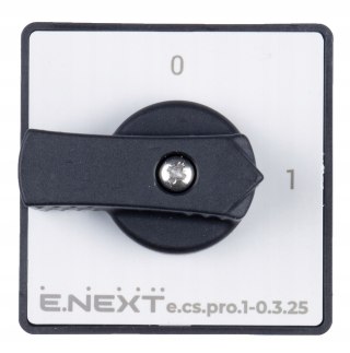 E.NEXT e.cs.pro.1-0.3.25 - Łącznik krzywkowy (pakietowy) tablicowy 0-1 25A 3P -0.3.25