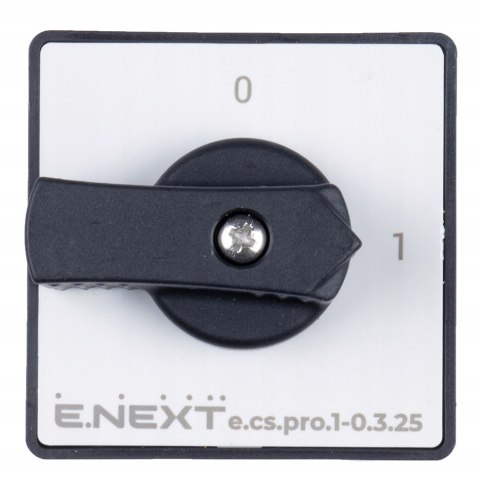 E.NEXT e.cs.pro.1-0.3.25 - Łącznik krzywkowy (pakietowy) tablicowy 0-1 25A 3P -0.3.25