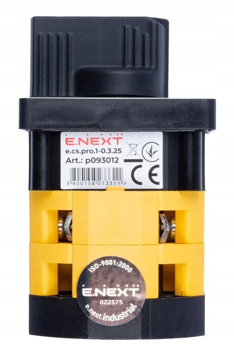E.NEXT e.cs.pro.1-0.3.25 - Łącznik krzywkowy (pakietowy) tablicowy 0-1 25A 3P -0.3.25