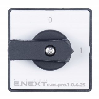 E.NEXT e.cs.pro.1-0.4.25 - Łącznik krzywkowy (pakietowy) tablicowy 0-1 25A 4P -0.4.25