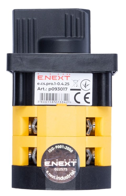 E.NEXT e.cs.pro.1-0.4.25 - Łącznik krzywkowy (pakietowy) tablicowy 0-1 25A 4P -0.4.25