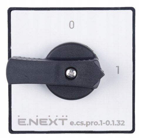 E.NEXT e.cs.pro.1-0.1.32 - Łącznik krzywkowy (pakietowy) tablicowy 0-1 32A 1P -0.1.32