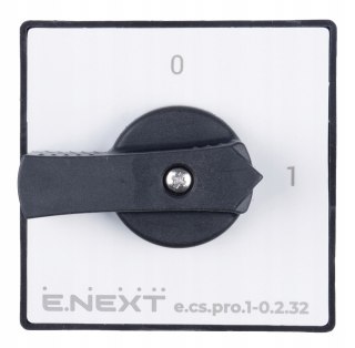 E.NEXT e.cs.pro.1-0.2.32 - Łącznik krzywkowy (pakietowy) tablicowy 0-1 32A 2P -0.2.32