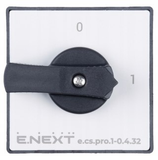 E.NEXT e.cs.pro.1-0.4.32 - Łącznik krzywkowy (pakietowy) tablicowy 0-1 32A 4P -0.4.32