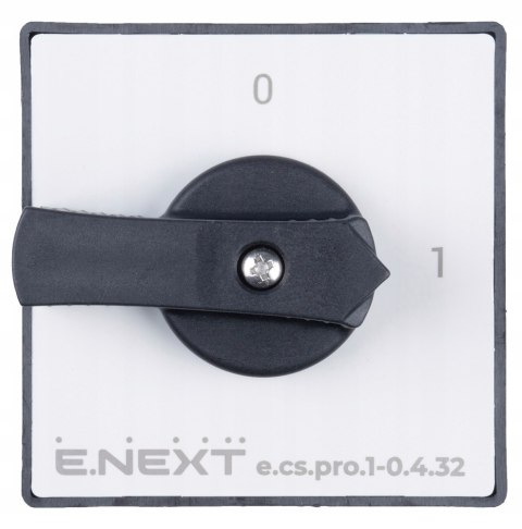 E.NEXT e.cs.pro.1-0.4.32 - Łącznik krzywkowy (pakietowy) tablicowy 0-1 32A 4P -0.4.32