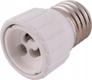 Przejściówka (adapter) biała z E27 na GU10