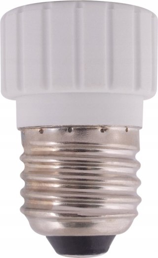 Przejściówka (adapter) biała z E27 na GU10