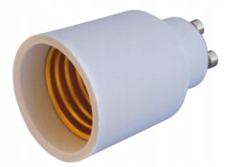 Przejściówka (adapter) biała z GU10 na E27