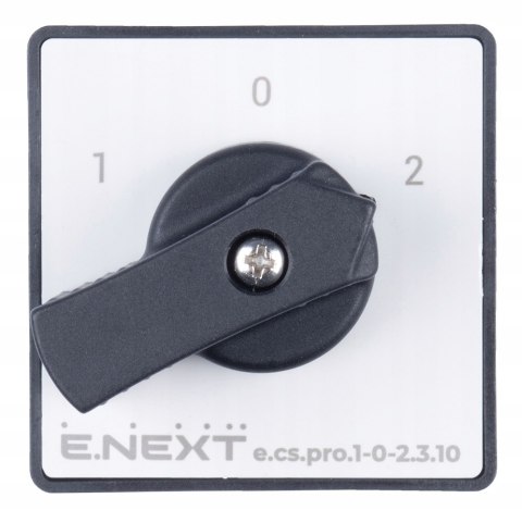 E.NEXT e.cs.pro.1-0-2.3.10 - Przełącznik krzywkowy (pakietowy) 1-0-2 10A 3P -0-2.3.10