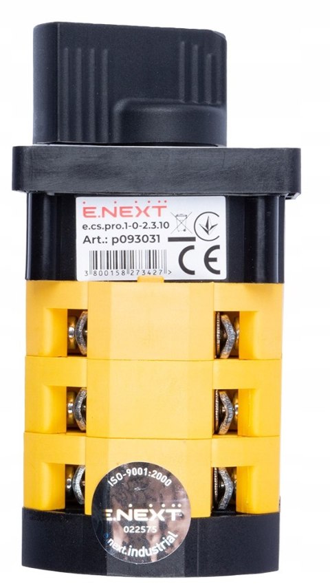 E.NEXT e.cs.pro.1-0-2.3.10 - Przełącznik krzywkowy (pakietowy) 1-0-2 10A 3P -0-2.3.10