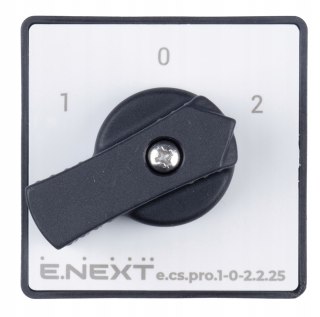 E.NEXT e.cs.pro.1-0-2.2.25 - Przełącznik krzywkowy (pakietowy) 1-0-2 25A 2P -0-2.2.25