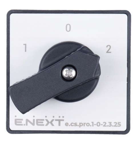 E.NEXT e.cs.pro.1-0-2.3.25 - Przełącznik krzywkowy (pakietowy) 1-0-2 25A 3P -0-2.3.25