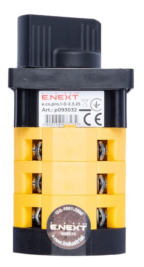 E.NEXT e.cs.pro.1-0-2.3.25 - Przełącznik krzywkowy (pakietowy) 1-0-2 25A 3P -0-2.3.25