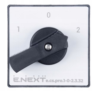 E.NEXT e.cs.pro.1-0-2.3.32 - Przełącznik krzywkowy (pakietowy) 1-0-2 32A 3P -0-2.3.32