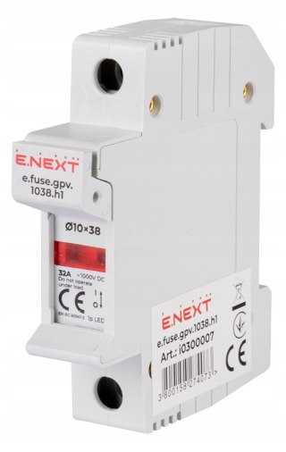 Rozłącznik bezpiecznikowy DC 1000V do wkładek 10x38 1P 32A