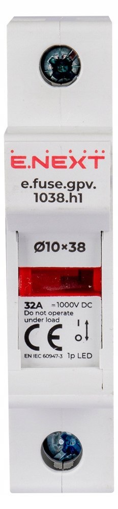 Rozłącznik bezpiecznikowy DC 1000V do wkładek 10x38 1P 32A
