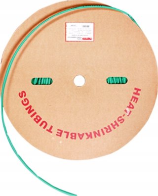 Rurka termokurczliwa 12mm/6mm zielona rolka 100m