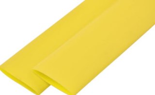 Rurka termokurczliwa 12mm/6mm żółta rolka 100m