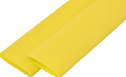 Rurka termokurczliwa 12mm/6mm żółta rolka 100m