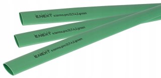 E.NEXT e.termo.pro.12,7.4,2.green - Rurka termokurczliwa z klejem 12mm/4mm zielona długość 1m