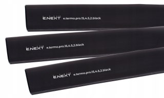 E.NEXT e.termo.pro.15,4.5,2.black - Rurka termokurczliwa z klejem 15mm/5mm czarna długość 1m