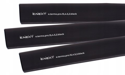E.NEXT e.termo.pro.15,4.5,2.black - Rurka termokurczliwa z klejem 15mm/5mm czarna długość 1m