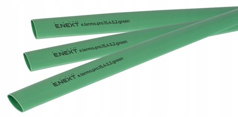 E.NEXT e.termo.pro.15,4.5,2.green - Rurka termokurczliwa z klejem 15mm/5mm zielona długość 1m