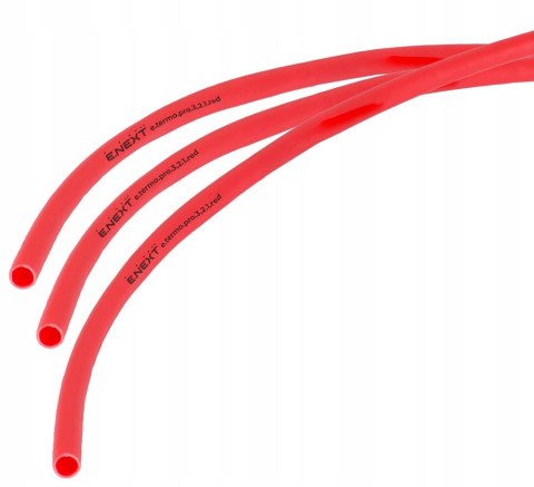 E.NEXT e.termo.pro.3,2.1.red - Rurka termokurczliwa z klejem 3mm/1mm czerwona długość 1m