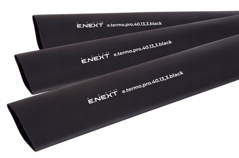 E.NEXT e.termo.pro.40.13,3.black - Rurka termokurczliwa z klejem 40/13,3mm czarna długość 1m