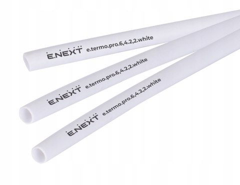 E.NEXT e.termo.pro.6,4.2,2.white - Rurka termokurczliwa z klejem 6,4mm/2,2mm biała długość 1m