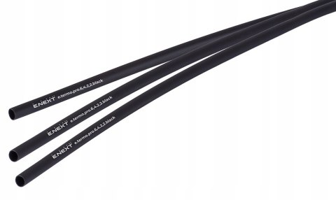 E.NEXT e.termo.pro.6,4.2,2.black - Rurka termokurczliwa z klejem 6,4mm/2,2mm czarna długość 1m