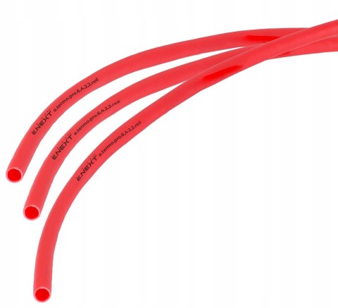 E.NEXT e.termo.pro.6,4.2,2.red - Rurka termokurczliwa z klejem 6,4mm/2,2mm czerwona długość 1m