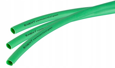 E.NEXT e.termo.pro.7,9.2,7.green - Rurka termokurczliwa z klejem 7,9mm/2,7mm zielona długość 1m