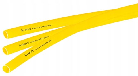 E.NEXT e.termo.pro.7,9.2,7.yellow - Rurka termokurczliwa z klejem 7,9mm/2,7mm żółta długość 1m