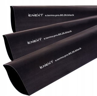 E.NEXT e.termo.pro.80.26.black - Rurka termokurczliwa z klejem 80/26mm czarna długość 1m