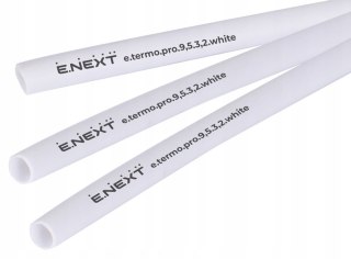 E.NEXT e.termo.pro.9,5.3,2.white - Rurka termokurczliwa z klejem 9,5mm/3,2mm biała długość 1m