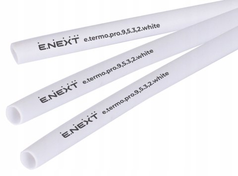 E.NEXT e.termo.pro.9,5.3,2.white - Rurka termokurczliwa z klejem 9,5mm/3,2mm biała długość 1m