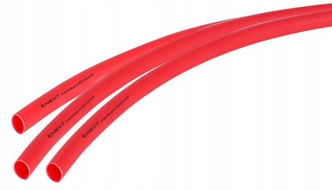 E.NEXT e.termo.pro.9,5.3,2.red - Rurka termokurczliwa z klejem 9,5mm/3,2mm czerwona długość 1m